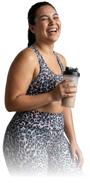 Frau mit Shaker – Avolya Begleitprogramm